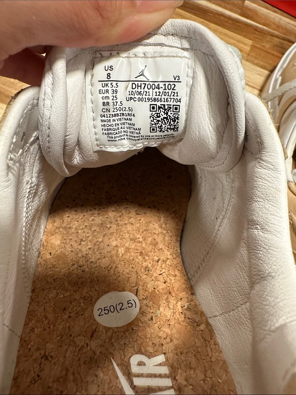 Nike Air White and Tan Platform Low-Top Sneakers 472